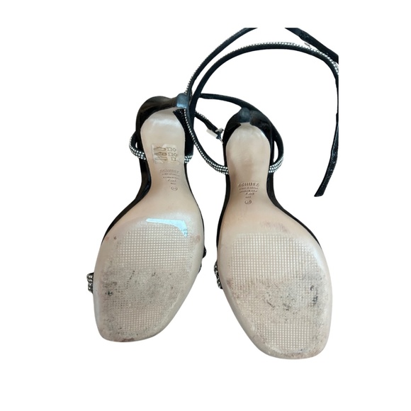 SCHUTZ Altina Glam Crystal Embellished Heel Sandals Sz 7.5 - Picture 14 of 15